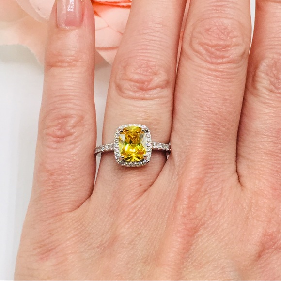 14k white gold diamond engagement ring wedding - Picture 8 of 8